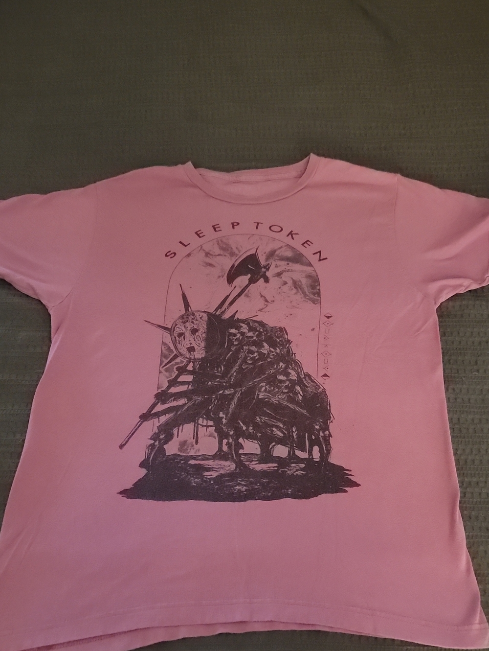 Pink Sleeptoken Band Shirt Graphic Tee - Band Logo Short Sleeve Shirt